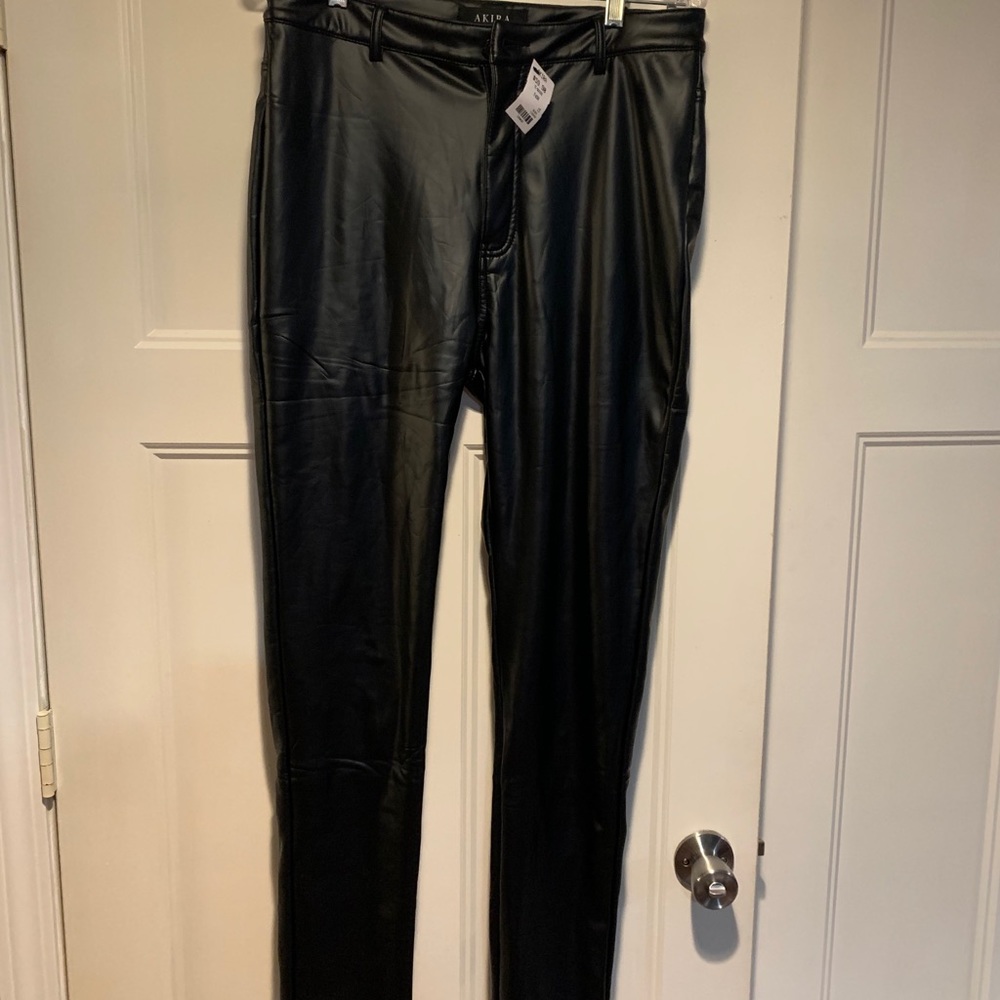 Faux leather pants NEVER WORN